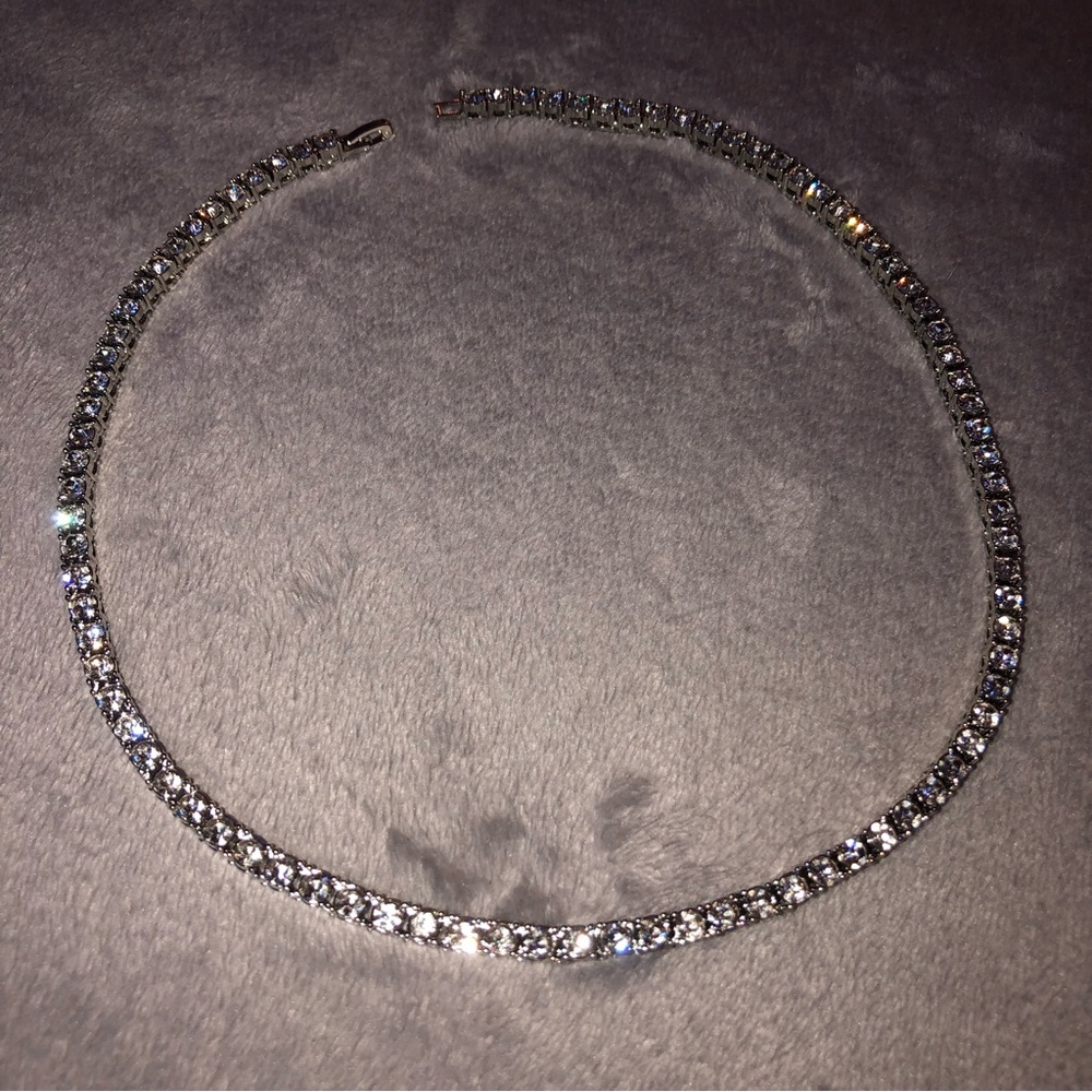 Silver Diamond Chain/ Necklace 20 inch